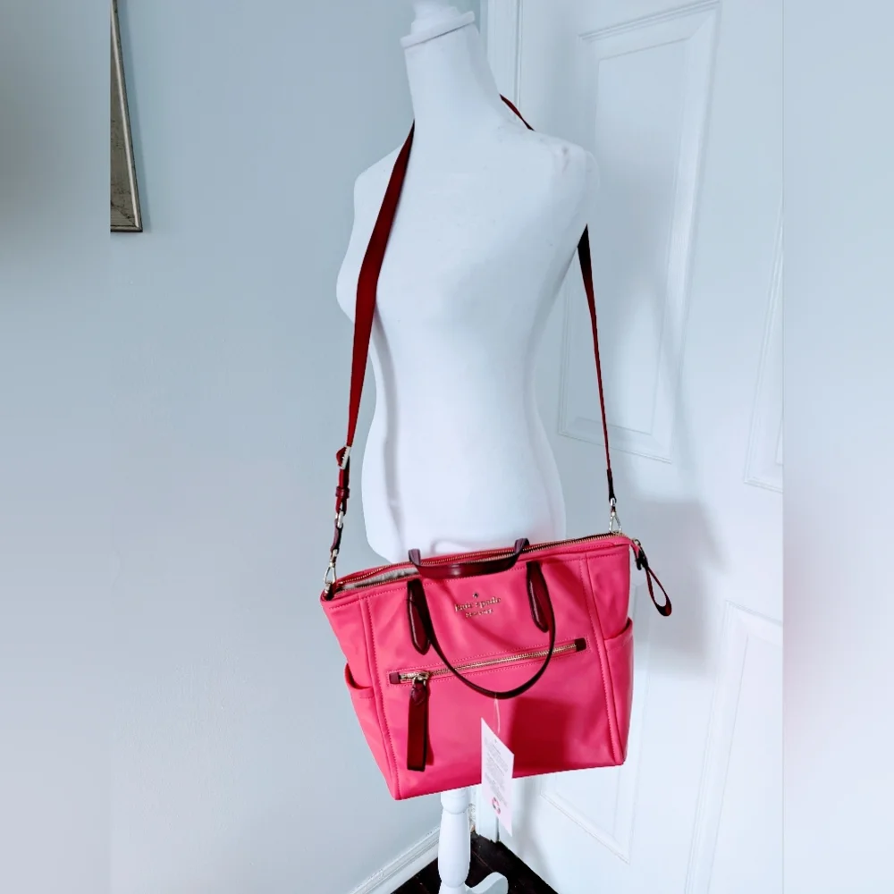 Kate Spade Chelsea Dahlia Pink Medium Zip Satchel
